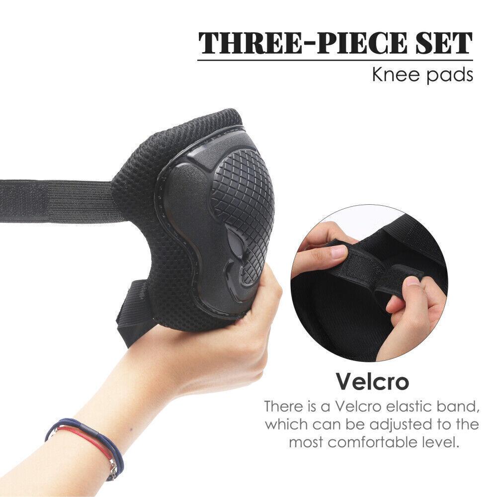 Knee Pads for Roller Skating - Women Men Elbow Wrist Knee Pads Protective Gear Set Skate Roller Cycling Bike UK Sports & Outdoor - Tophatter Daily Deals