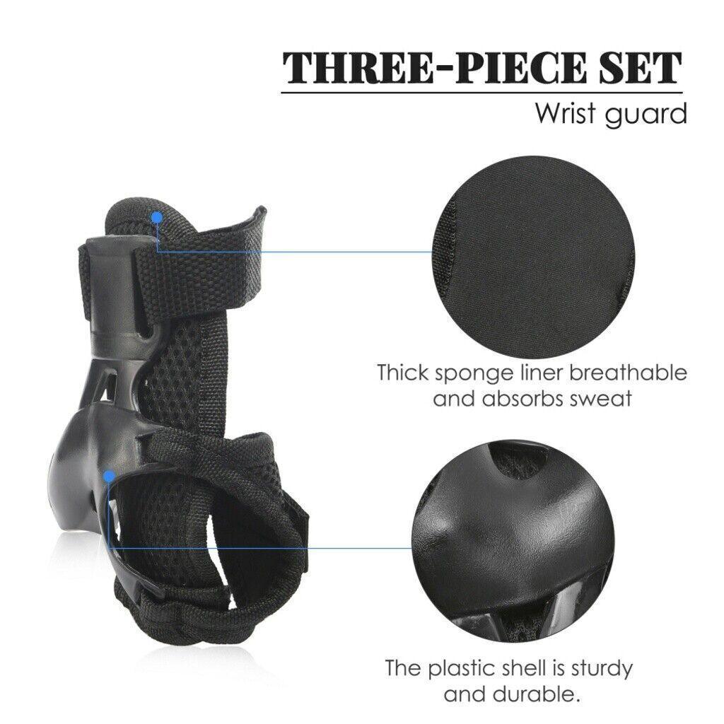 Knee Pads for Roller Skating - Women Men Elbow Wrist Knee Pads Protective Gear Set Skate Roller Cycling Bike UK Sports & Outdoor - Tophatter Daily Deals