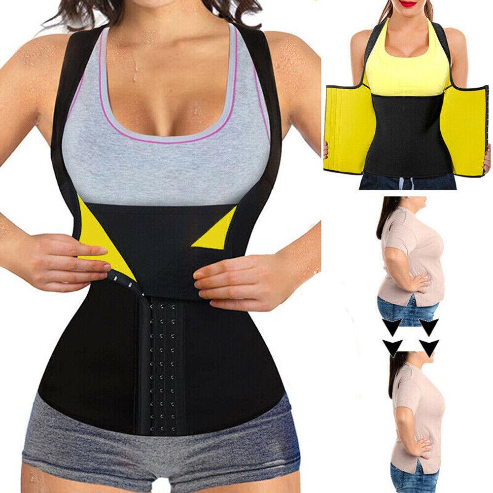 Corset for Belly Fat - Women Neoprene Sauna Sweat Waist Trainer Vest Body Shaper Weight Loss Gym Corset Exercise & Fitness - Tophatter Daily Deals