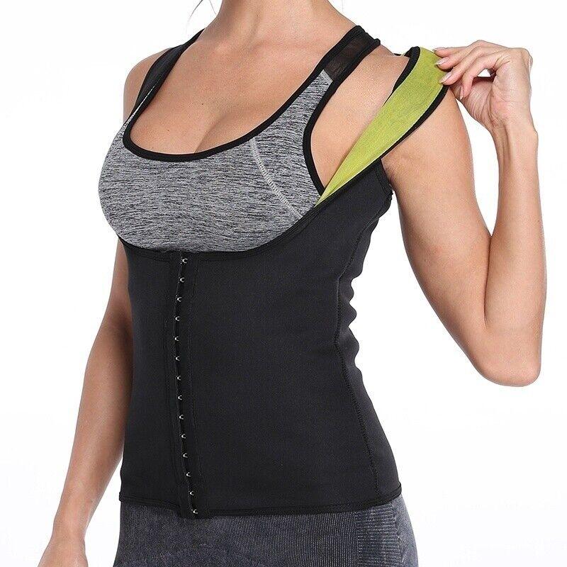 Corset for Belly Fat - Women Neoprene Sauna Sweat Waist Trainer Vest Body Shaper Weight Loss Gym Corset Exercise & Fitness - Tophatter Daily Deals