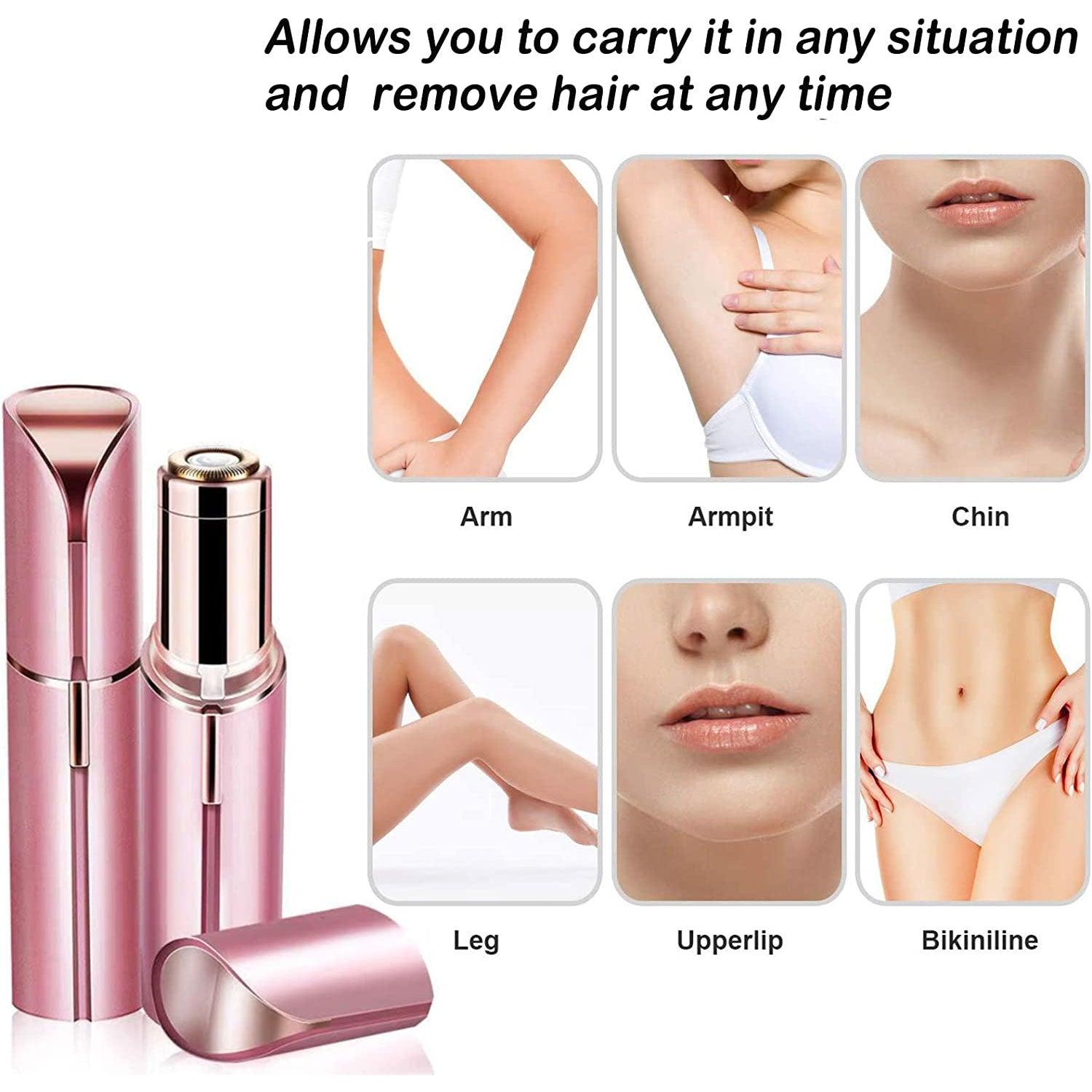 Eyebrow Trimmer for Women - Rechargeable Facial Hair Remover Face Hair Trimmer Eyebrow Razor Portable Mini Epilator Health & Beauty - Tophatter Daily Deals