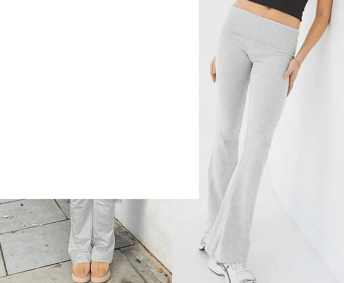 Women'S 2 Piece Lounge Outfits Slim Short Sleeve Tops Low Rise Flare Leggings Sets Yoga Sweatsuit - Tophatter Daily Deals
