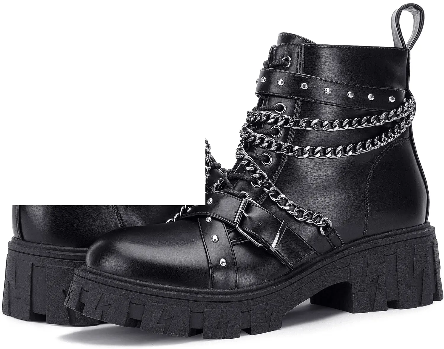 Women'S 9620 Chelsea Ankle Boots | Fashion Lug Sole Platform Elastic Slip-On Booties - Tophatter Daily Deals