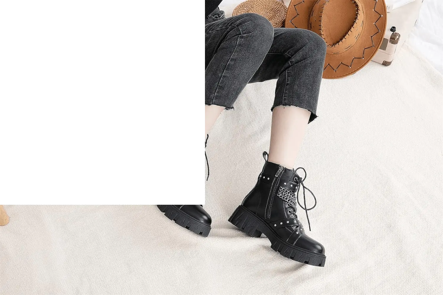 Women'S 9620 Chelsea Ankle Boots | Fashion Lug Sole Platform Elastic Slip-On Booties - Tophatter Daily Deals