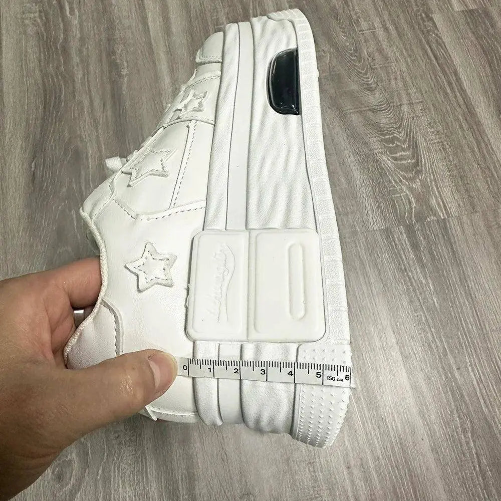 Women's Casual Platform Sneakers Star Skateboard Trainers Mix Colors Running Sport Shoes Tennis Shoes Outdoor Walking Sneakers - Tophatter Daily Deals