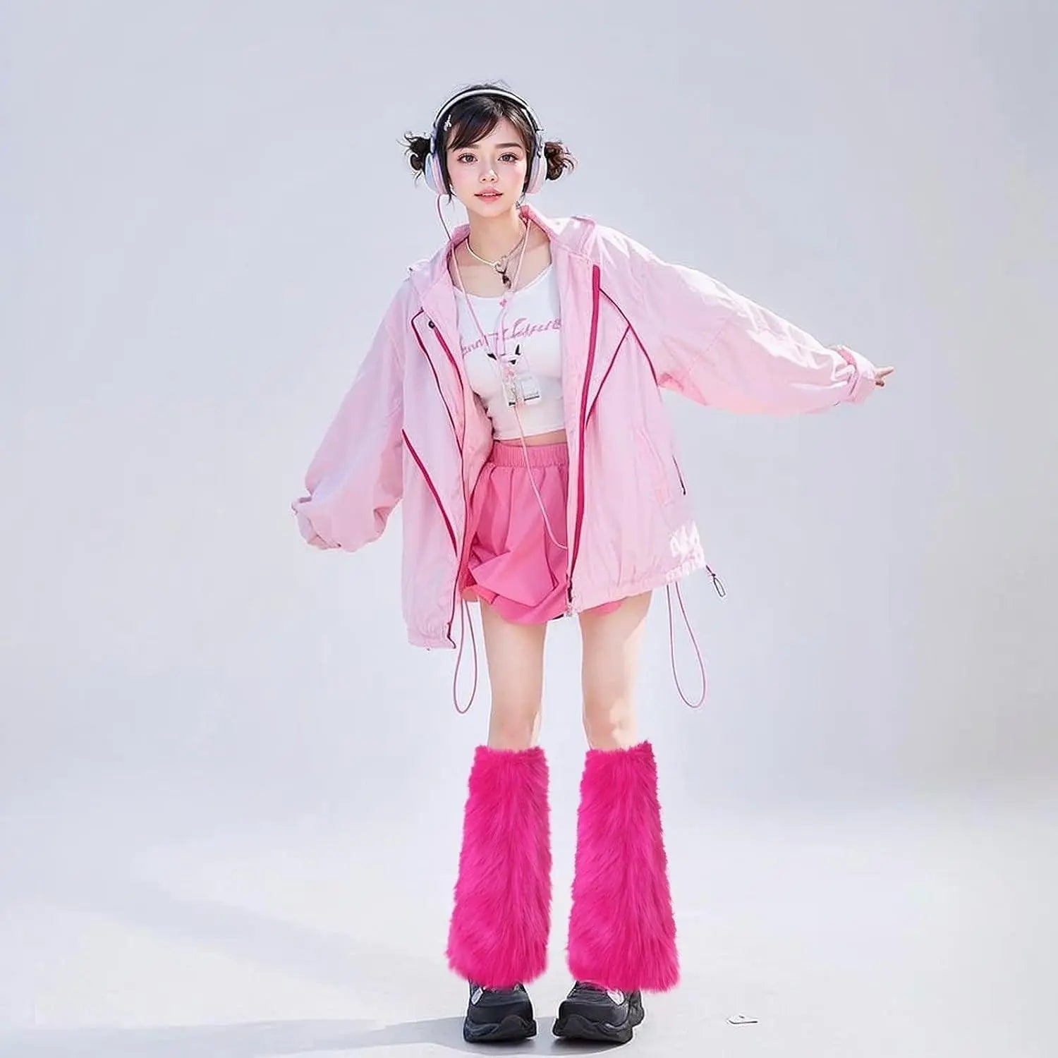 Women's Fur Leg Warmers, Furry Leg Warmers - Tophatter Daily Deals