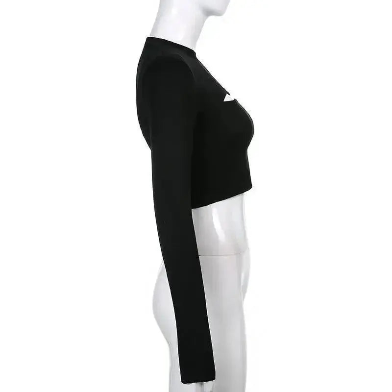 Women's T Shirt O-Neck Slim Fit Sexy Long Sleeve T-shirt Female Tees Shirt Femme Woman Crop Tops 2025 Spring New Korean Clothing - Tophatter Daily Deals