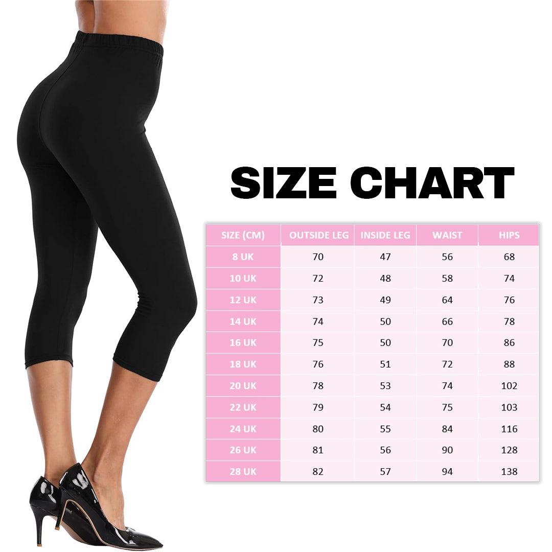 Gym Leggings for Ladies - Womens 3/4 Length Cropped Leggings Soft Cotton Active Wear Capri Pants Casual Fitness Pants Clothing - Tophatter Daily Deals