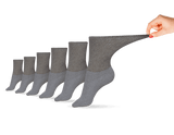 Women's Cotton Diabetic Crew Socks (6 Pair) Grey Women's Socks & Hosiery - Tophatter Daily Deals