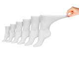 Women's Cotton Diabetic Crew Socks (6 Pair) White Women's Socks & Hosiery - Tophatter Daily Deals