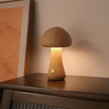 Wood Carved Mushroom Light A Beech Wood Lighting - Tophatter Daily Deals