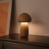 Wood Carved Mushroom Light B Beech Wood Lighting - Tophatter Daily Deals