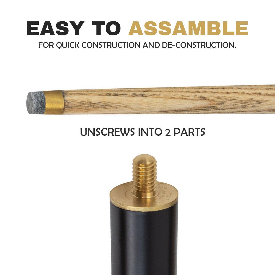 Best Pool Cue UK - 2 x 57 Inch White Ash Wood Snooker/Pool Cues Sports - Tophatter Daily Deals