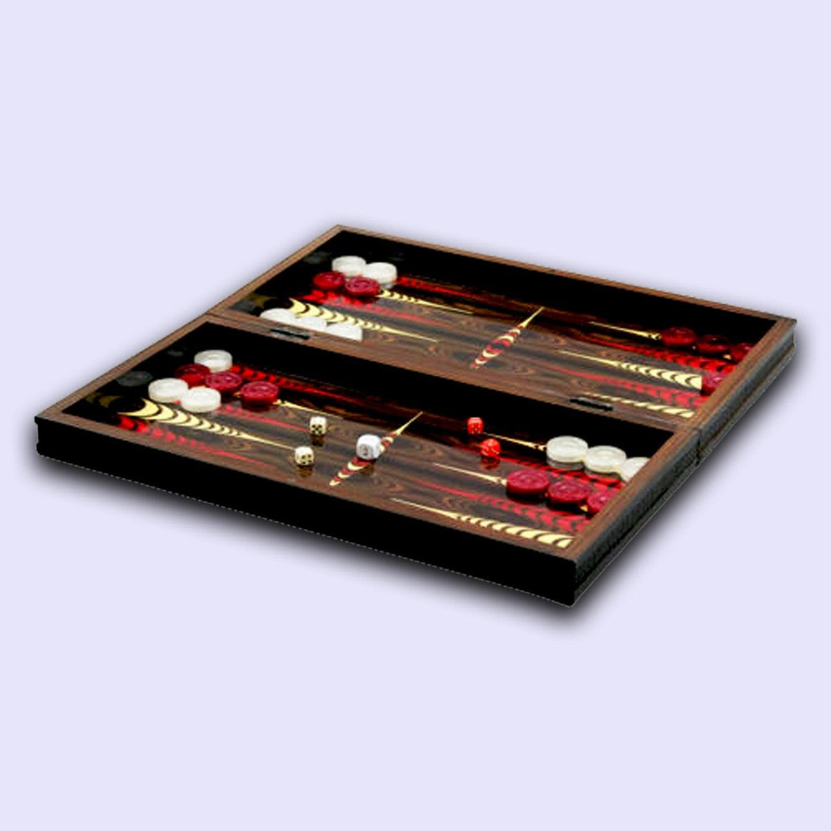 Wooden Backgammon Set Foldable Board Indoor Games - Tophatter Daily Deals