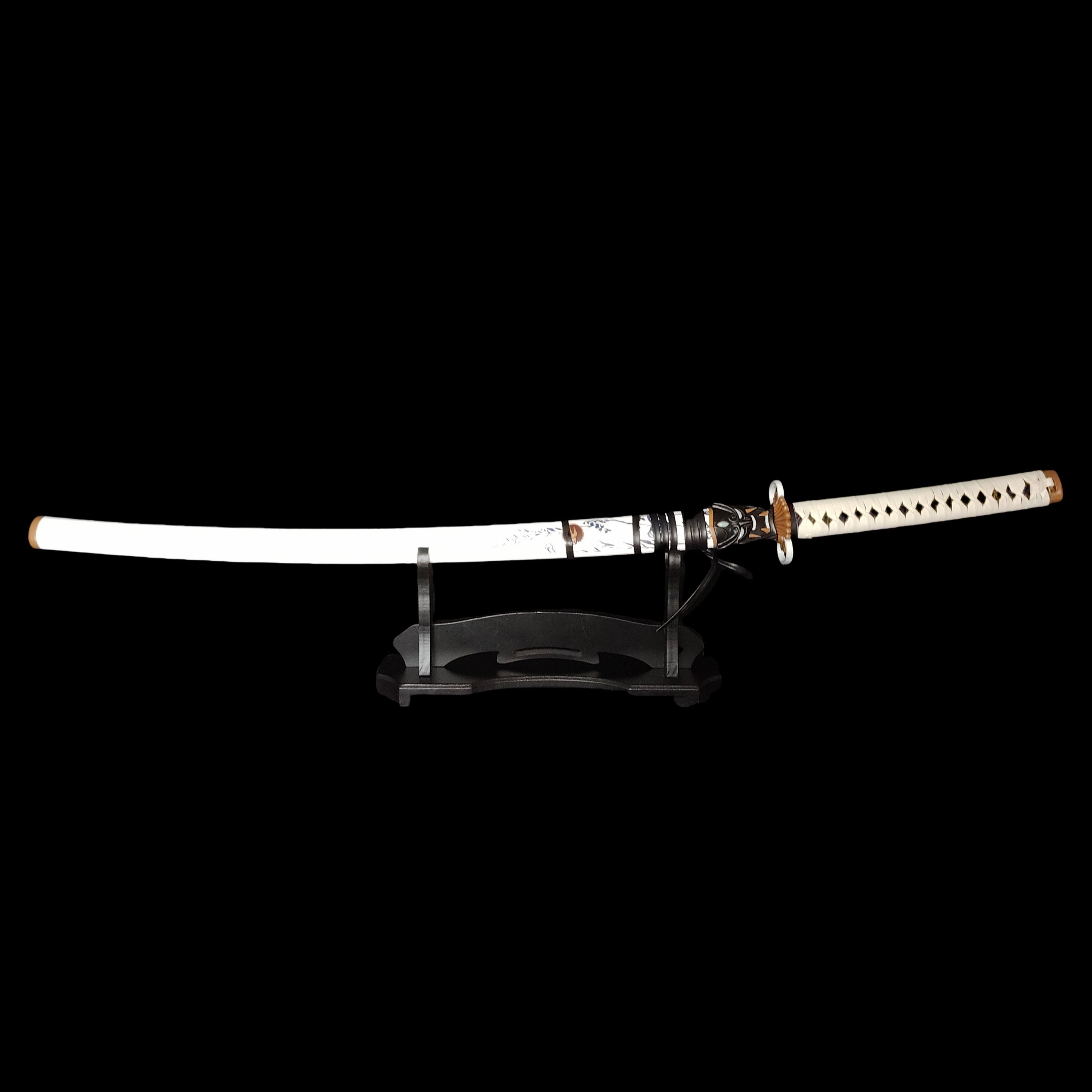 Life-size Katana Sword Wood Display Stand - Tophatter Daily Deals