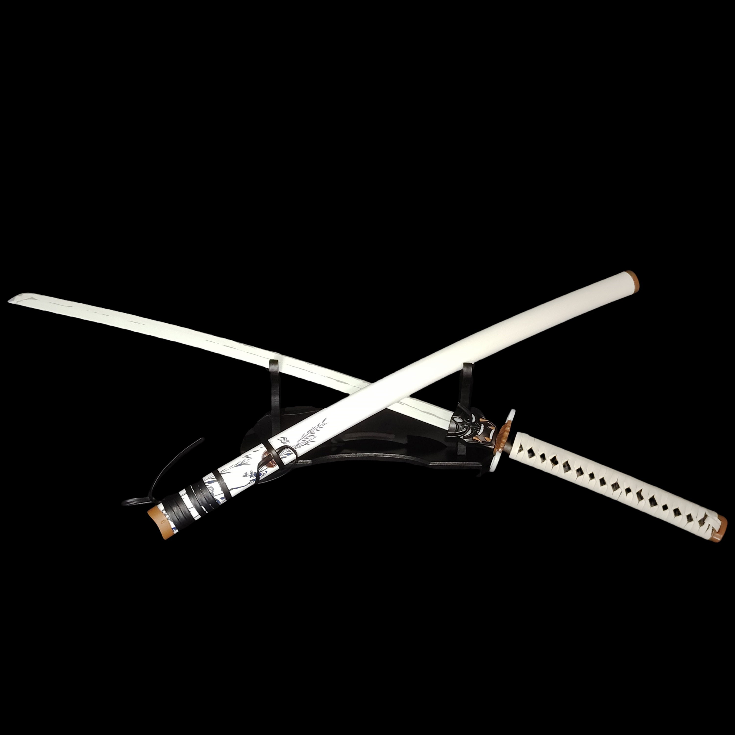 Life-size Katana Sword Wood Display Stand - Tophatter Daily Deals
