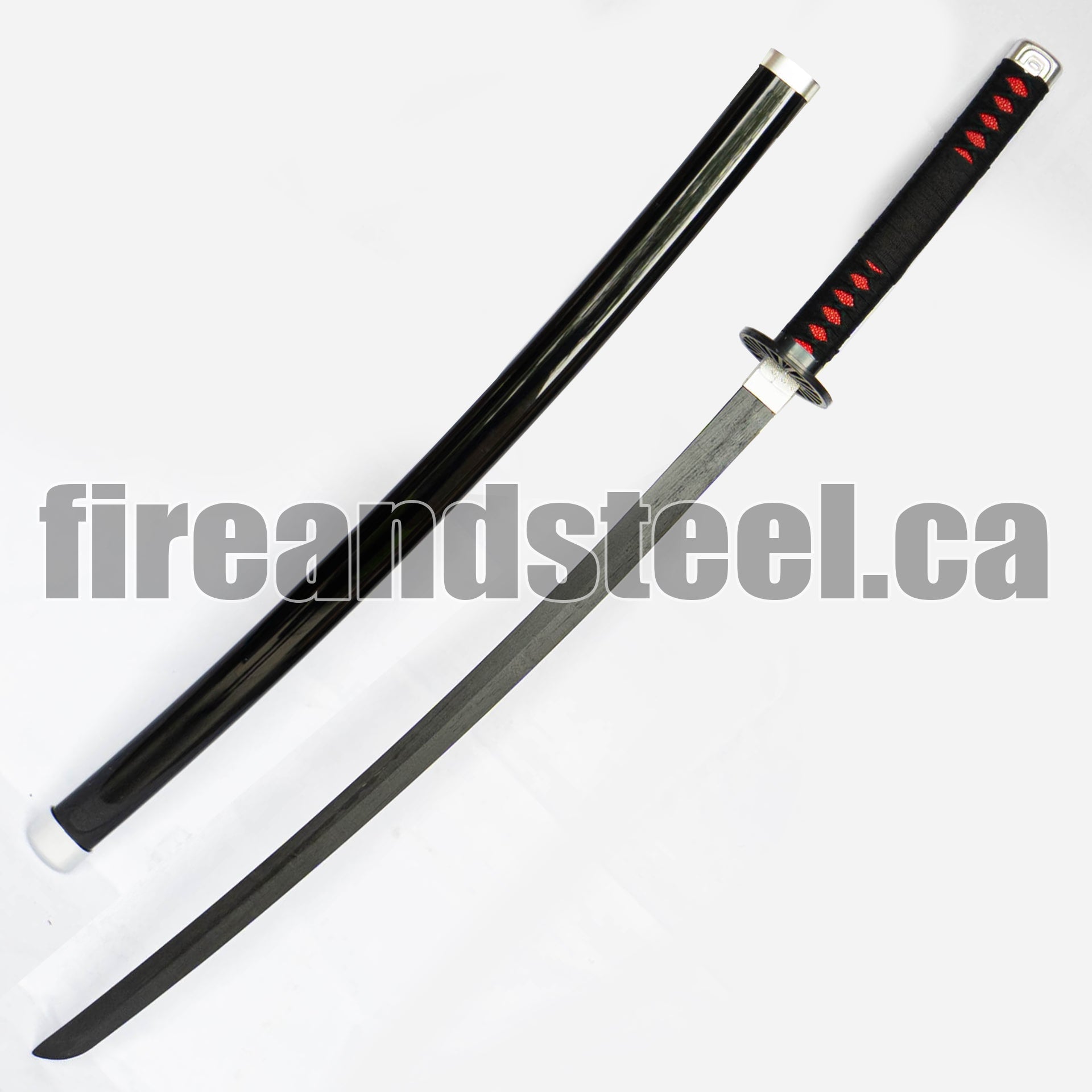 Tanjiro Kamado's Black Nichirin Katana (Wood) Anime Sword - Tophatter Daily Deals