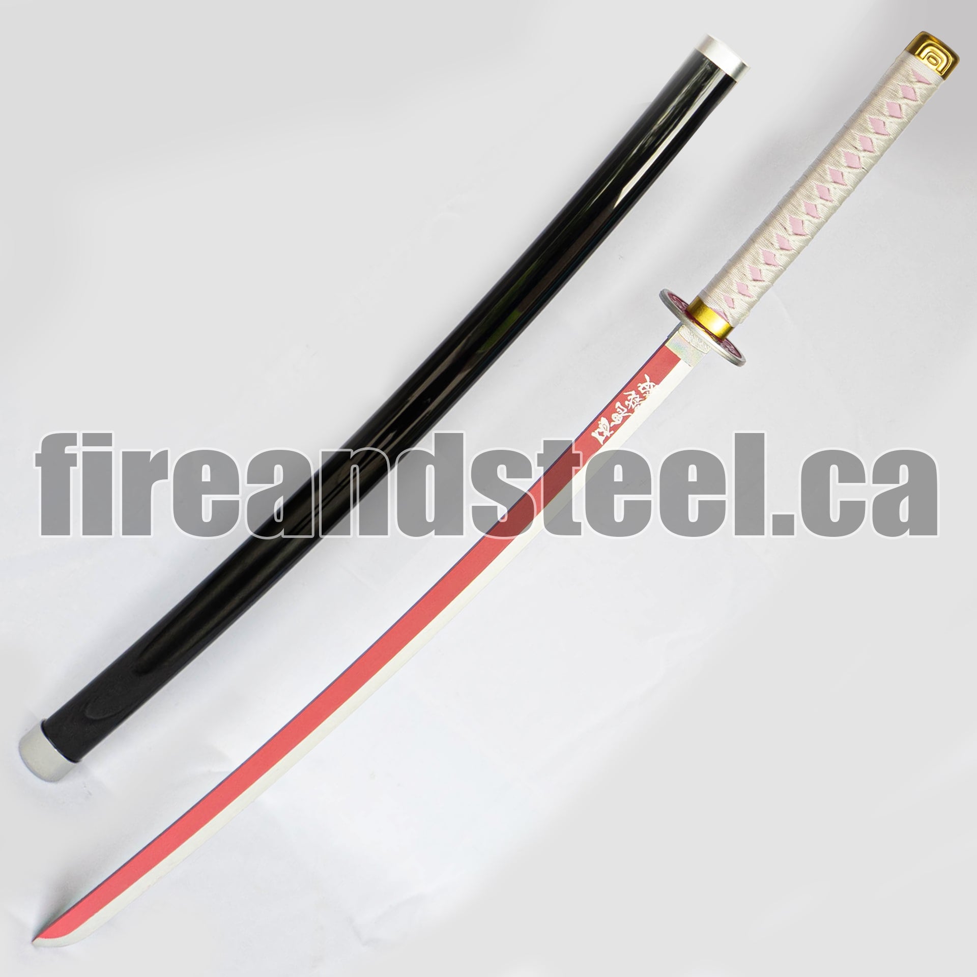 Kanao Tsuyuri's Light Pink Nichirin Katana (Wood) Anime Sword - Tophatter Daily Deals