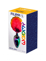 Wooomy Filippi Large Fluffy Rainbow Metal Anal Plug > Anal Range > Tail Butt Plugs - Tophatter Daily Deals