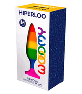 Wooomy Hiperloo Silicone Rainbow Plug M Size 11cm x 2.9cm > Anal Range > Butt Plugs - Tophatter Daily Deals