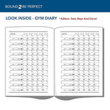 Workout Log Book - Gym Diary weight Training Log Book Exercise & Workout Log Exercise & Fitness - Tophatter Daily Deals