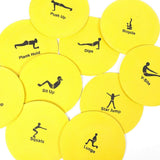 Foot Sliders Exercise - Workout Rubber Disc Markers 10 Exercises Circuit Training Set Flat Cone Non Slip Exercise & Fitness - Tophatter Daily Deals