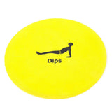 Foot Sliders Exercise - Workout Rubber Disc Markers 10 Exercises Circuit Training Set Flat Cone Non Slip Exercise & Fitness - Tophatter Daily Deals
