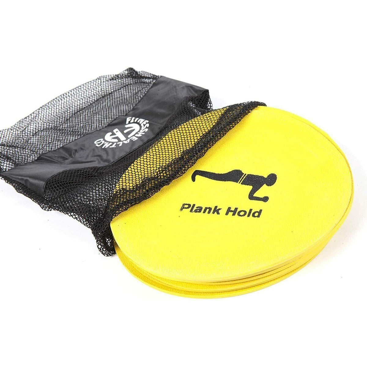 Foot Sliders Exercise - Workout Rubber Disc Markers 10 Exercises Circuit Training Set Flat Cone Non Slip Exercise & Fitness - Tophatter Daily Deals