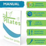 Pilates Exercise Bar - Portable Pilates Bar Kit with Resistance Bands Workout Bar Gym Stick Sports Toys - Tophatter Daily Deals