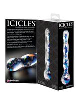 Pipedream Icicles No. 8 (Clear Blue) – Handcrafted Luxury Glass Massager Wand > Glass > Toys - Tophatter Daily Deals