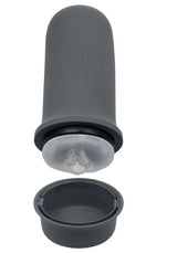 Milk Master Grip-N-Stroke (Grey) – Rechargeable Vibrating Masturbator > Sex Toys For Men > Masturbators > Vibrating - Tophatter Daily Deals