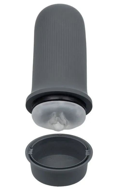 Milk Master Grip-N-Stroke (Grey) – Rechargeable Vibrating Masturbator > Sex Toys For Men > Masturbators > Vibrating - Tophatter Daily Deals