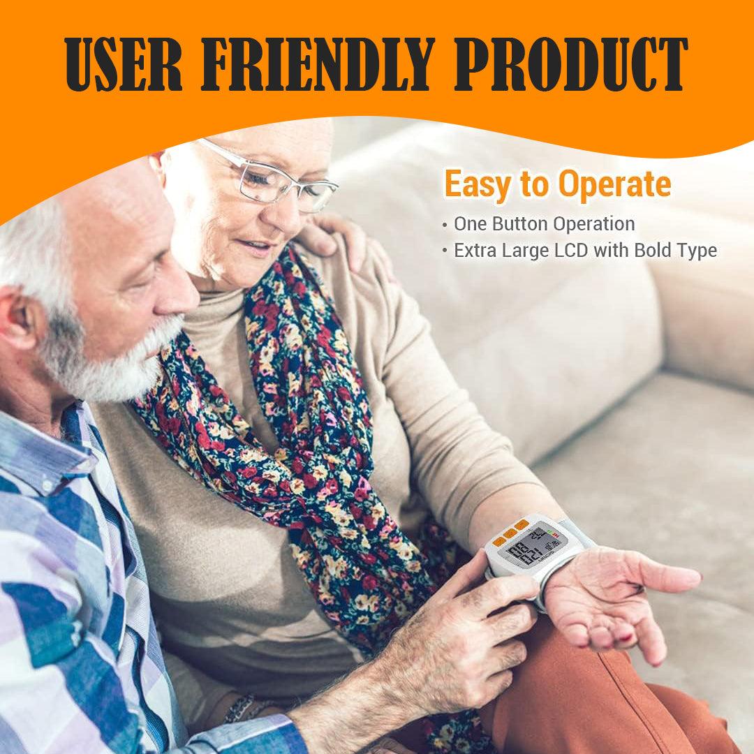 Blood Pressure Monitors for Wrist - LCD Digital Wrist Blood Pressure Monitor Automatic Machine Tester BP Cuff Health Care - Tophatter Daily Deals