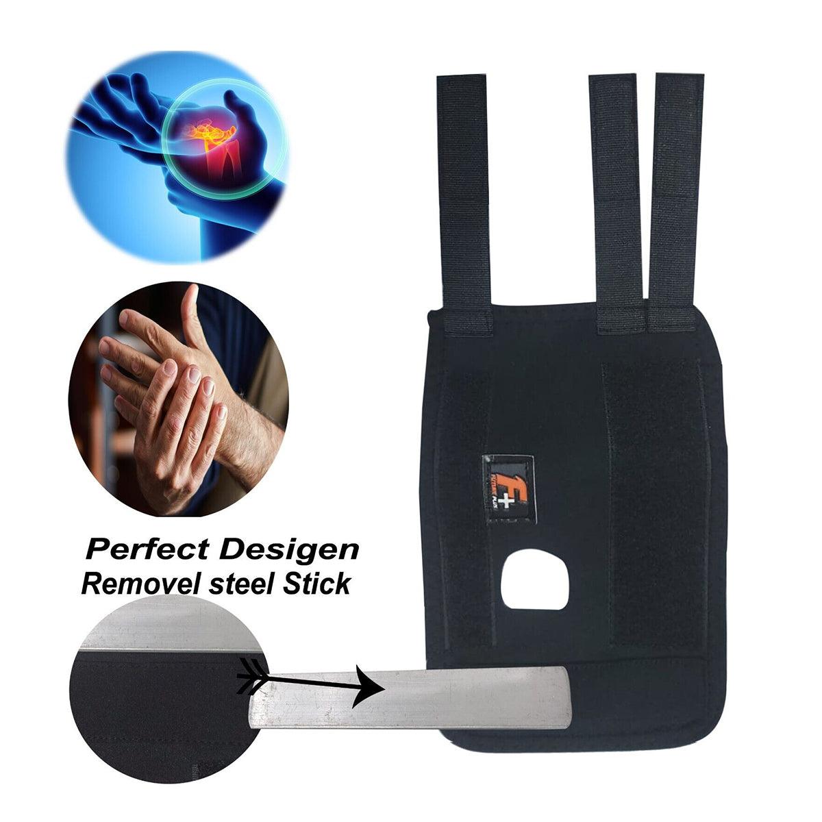 Compression Wrapping Wrist - Wrist Brace Support Adjustable Carpal Tunnel Splint Arthritis Pain Straps Exercise & Fitness - Tophatter Daily Deals