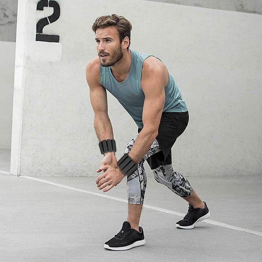 Wrist Ankle Weights - 1 Pair Silicone Workout Bands for Fitness Wearable Leg & Cuff Weight Straps for Yoga & Dance Exercise & Fitness - Tophatter Daily Deals
