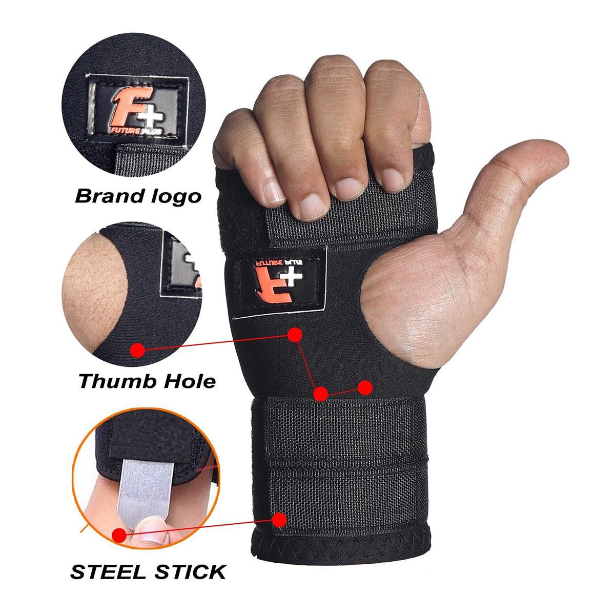 Compression Wrapping Wrist - Wrist Brace Support Adjustable Carpal Tunnel Splint Arthritis Pain Straps Right Hand Exercise & Fitness - Tophatter Daily Deals