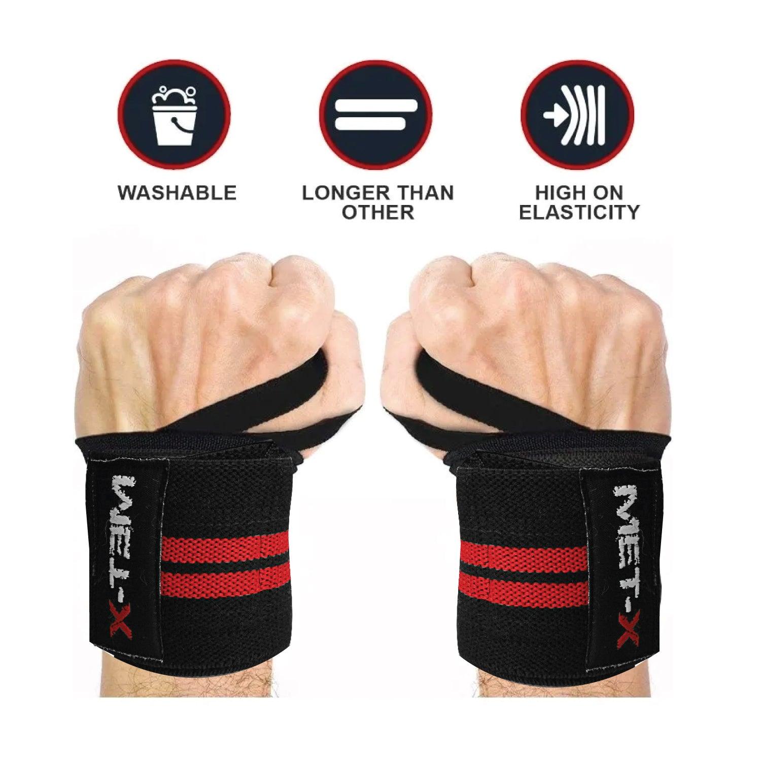 Wrist Straps for Weightlifting - Premium weight lifting wrist support wraps, Weight Lifting Wrist Wraps Bandage Hand Support Gym Straps Brace Cotton Fitness - Tophatter Daily Deals
