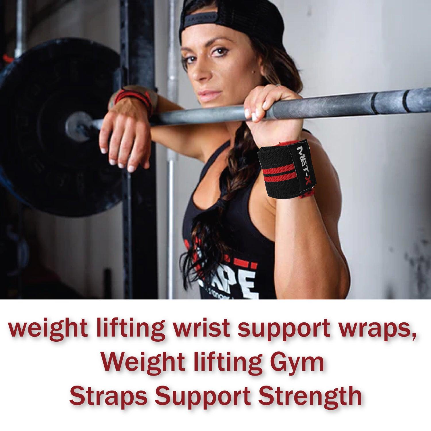 Wrist Straps for Weightlifting - Premium weight lifting wrist support wraps, Weight Lifting Wrist Wraps Bandage Hand Support Gym Straps Brace Cotton Fitness - Tophatter Daily Deals