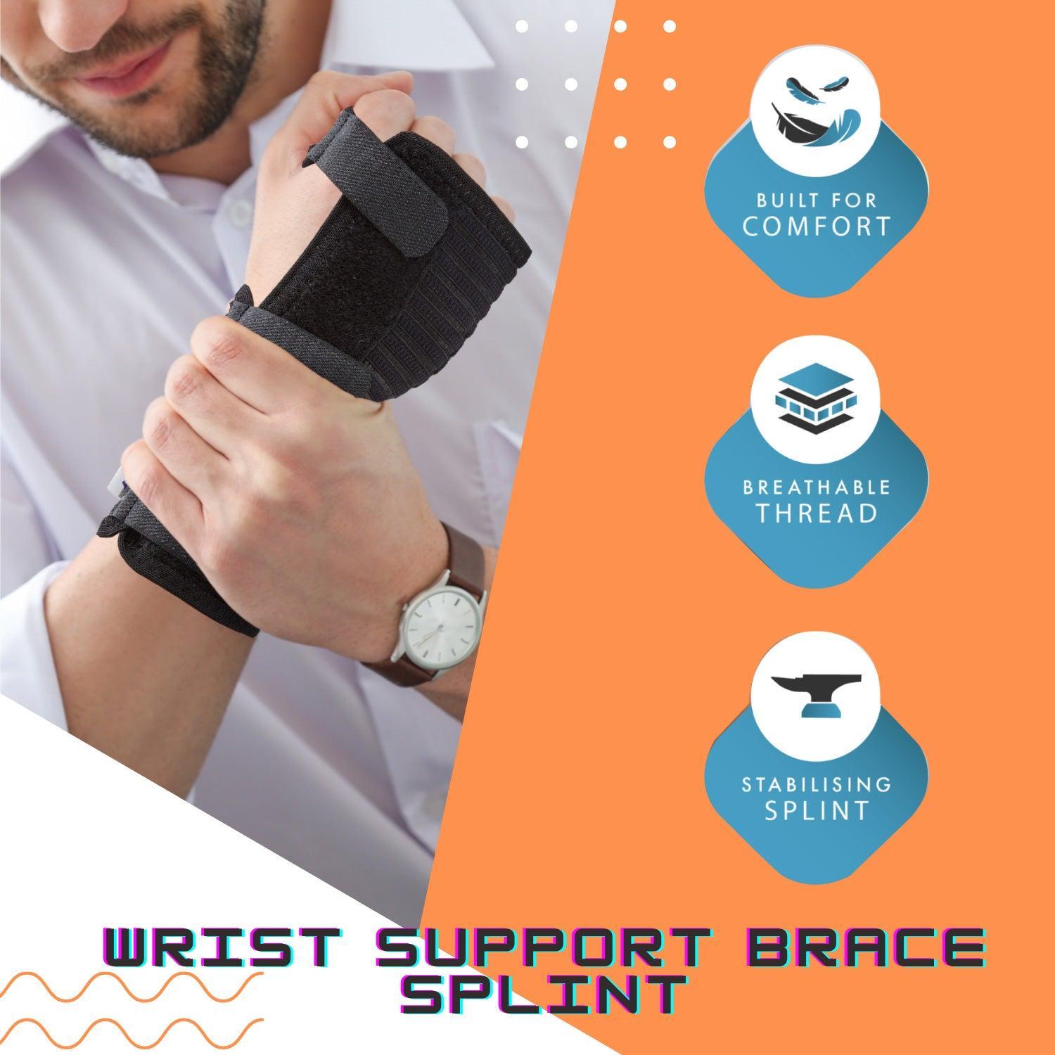 Boots Wrist Brace - Breathable Wrist Support Splint for Sprain Injury Carpal Tunnel Pain Exercise & Fitness - Tophatter Daily Deals