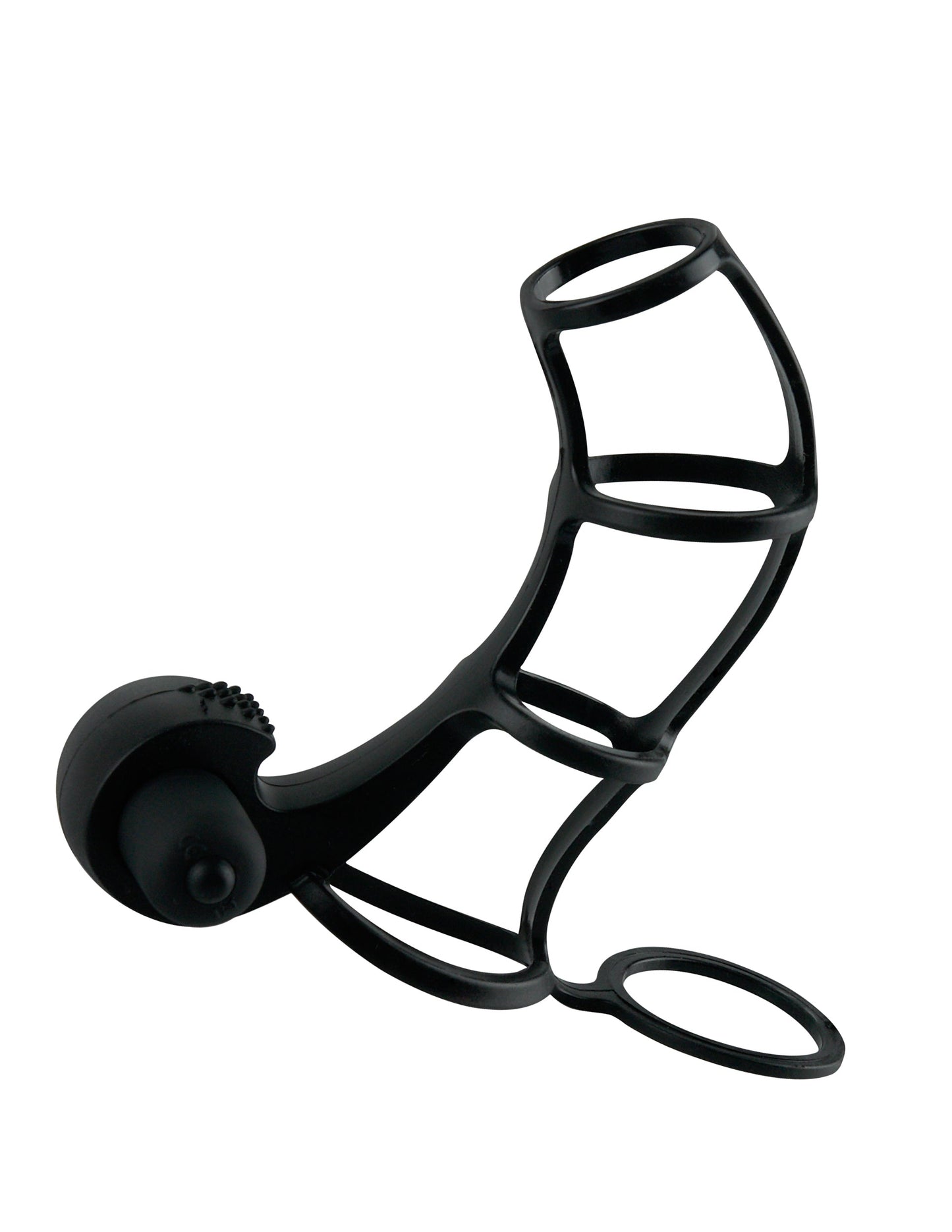 Deluxe Silicone Power Cage Erection Enhancer in Black > Sex Toys For Men > Penis Sleeves - Tophatter Daily Deals