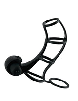 Deluxe Silicone Power Cage Erection Enhancer in Black > Sex Toys For Men > Penis Sleeves - Tophatter Daily Deals