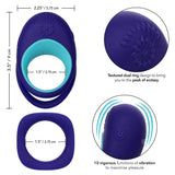 Link Up Alpha Vibrating Couples Enhancer Ring Two-Piece Set Blue and Turquoise Waterproof Silicone > Sex Toys > Couples Toys - Tophatter Daily Deals