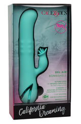 California Dreaming Bel Air Bombshell Silicone Vibrator in Aqua Blue with Triple Motors and 10 Vibration Functions > Vibrators > Ladies > Rabbit - Tophatter Daily Deals