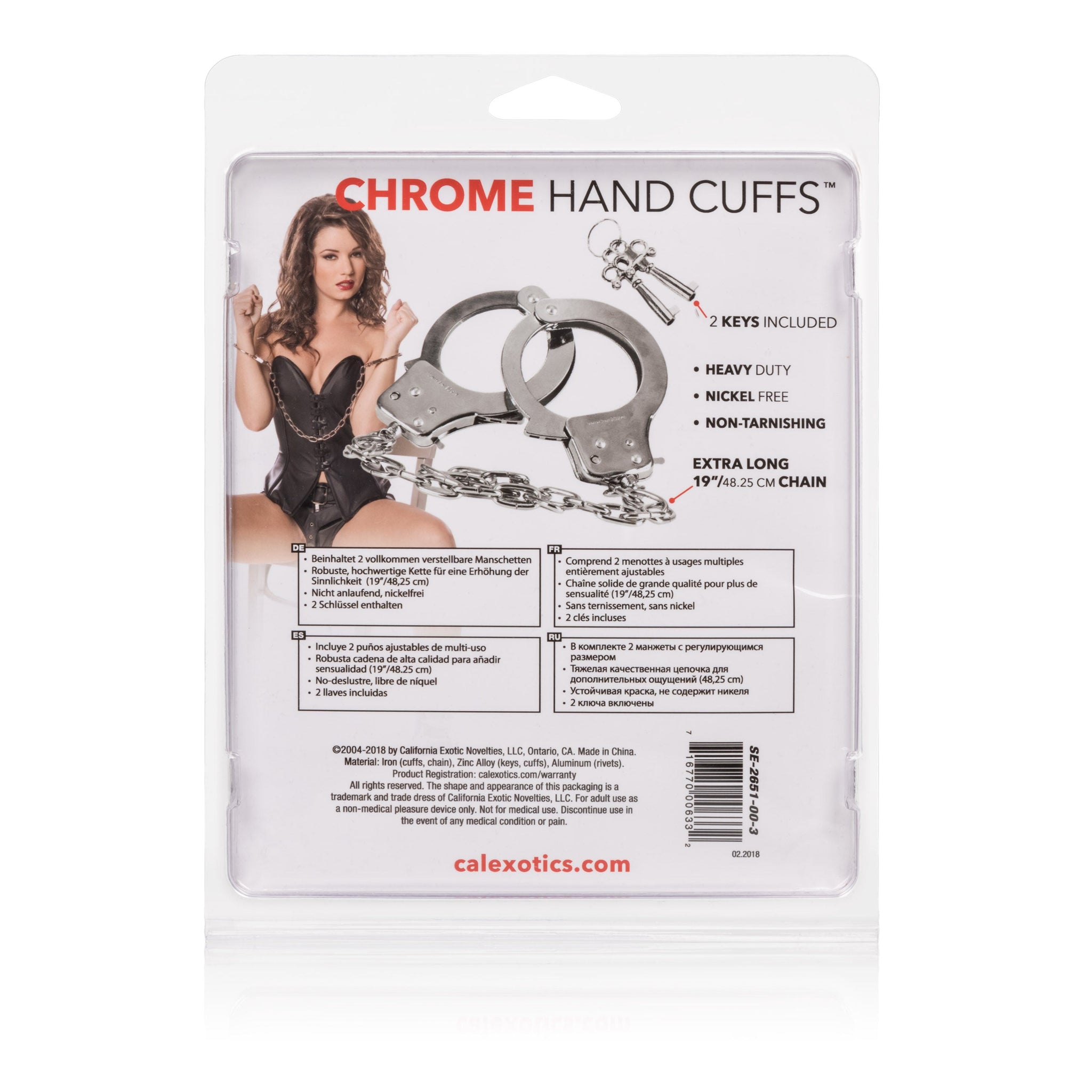 Heavy Duty Nickel-Free Handcuffs With Safety Release And Keys – Restraint Accessory > Bondage Gear > Handcuffs - Tophatter Daily Deals