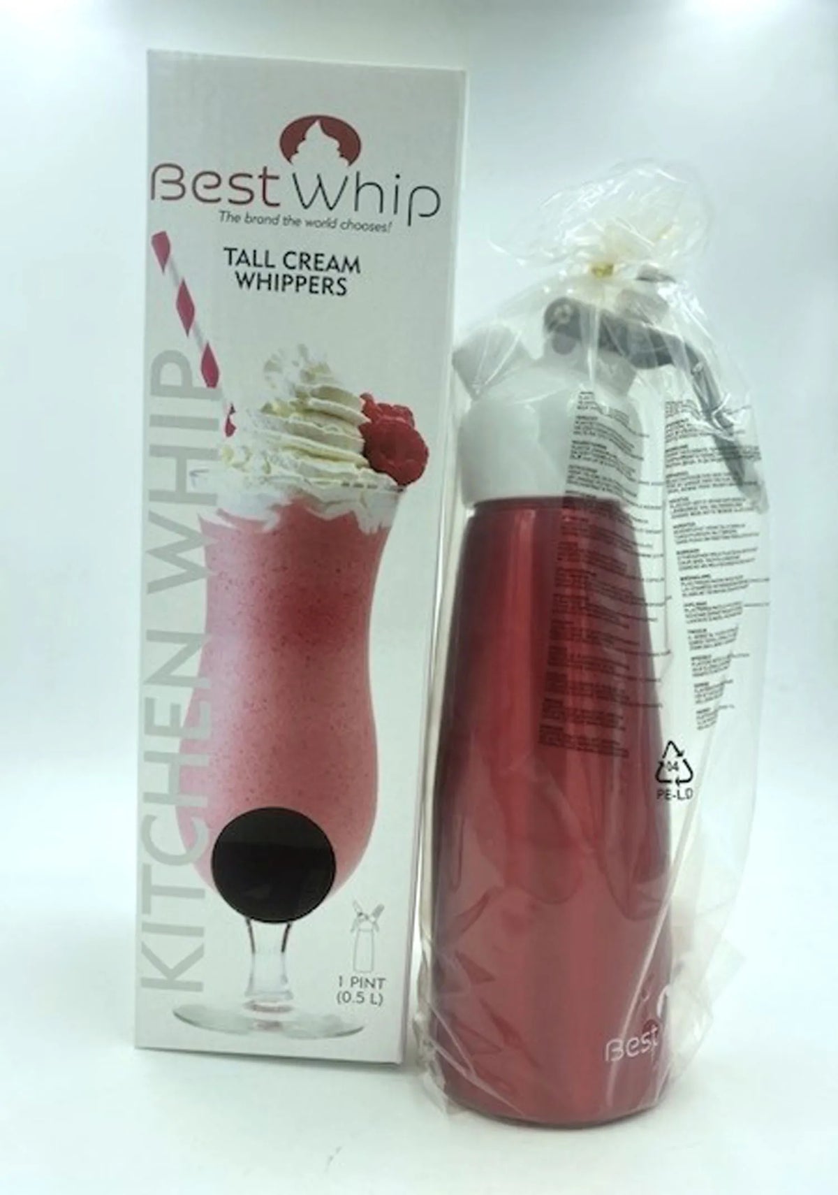 Tall Cream Whipper 1 Pint – Kitchen Whipped Cream Dispenser > Novelties > Candy & Edible Items - Tophatter Daily Deals