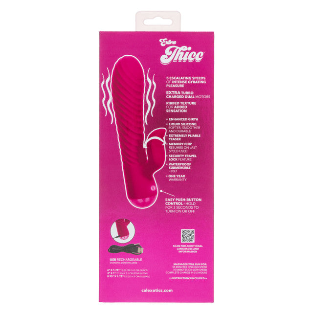 Extra Thicc Chubby Gyrating Tickler – 6 Inch Dual Motor Vibrator > Vibrators > Ladies > Rabbit - Tophatter Daily Deals