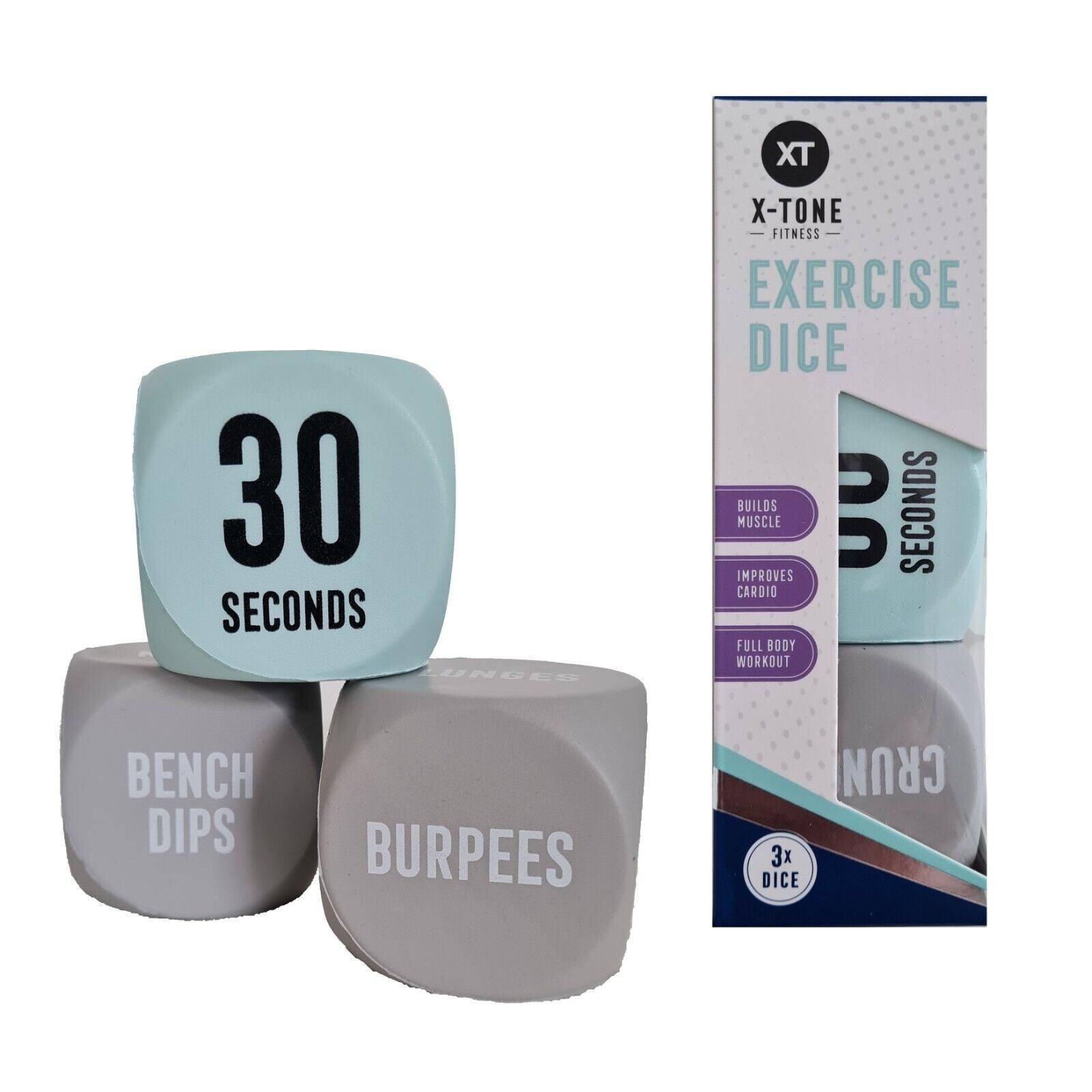 Exercise Dice UK - 3 Cubes Exercise Dice Full Body Home Gym Workout Exercise & Fitness - Tophatter Daily Deals
