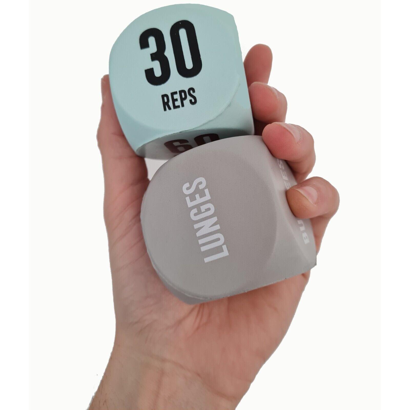 Exercise Dice UK - 3 Cubes Exercise Dice Full Body Home Gym Workout Exercise & Fitness - Tophatter Daily Deals