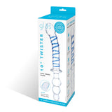 Glas 10 Inch Twister Dual-Ended Glass Dildo with Blue Spiral Design > Glass > Dildos - Tophatter Daily Deals