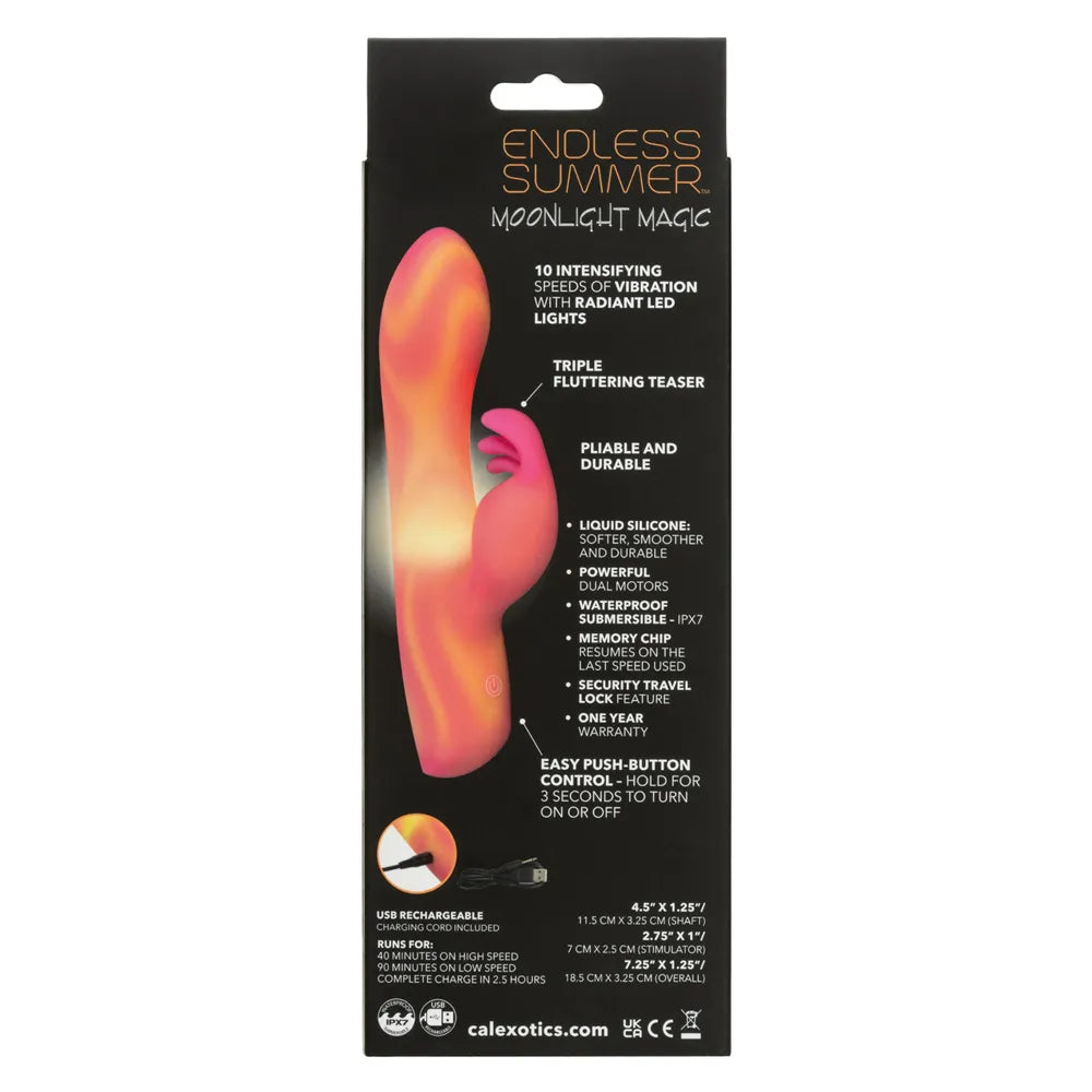 Endless Summer Moonlight Magic (Orange) – Dual-Motor Massager > Vibrators > Ladies > Rabbit - Tophatter Daily Deals